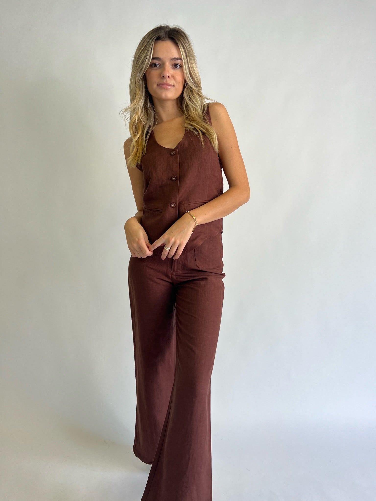 Halter Linen Vest