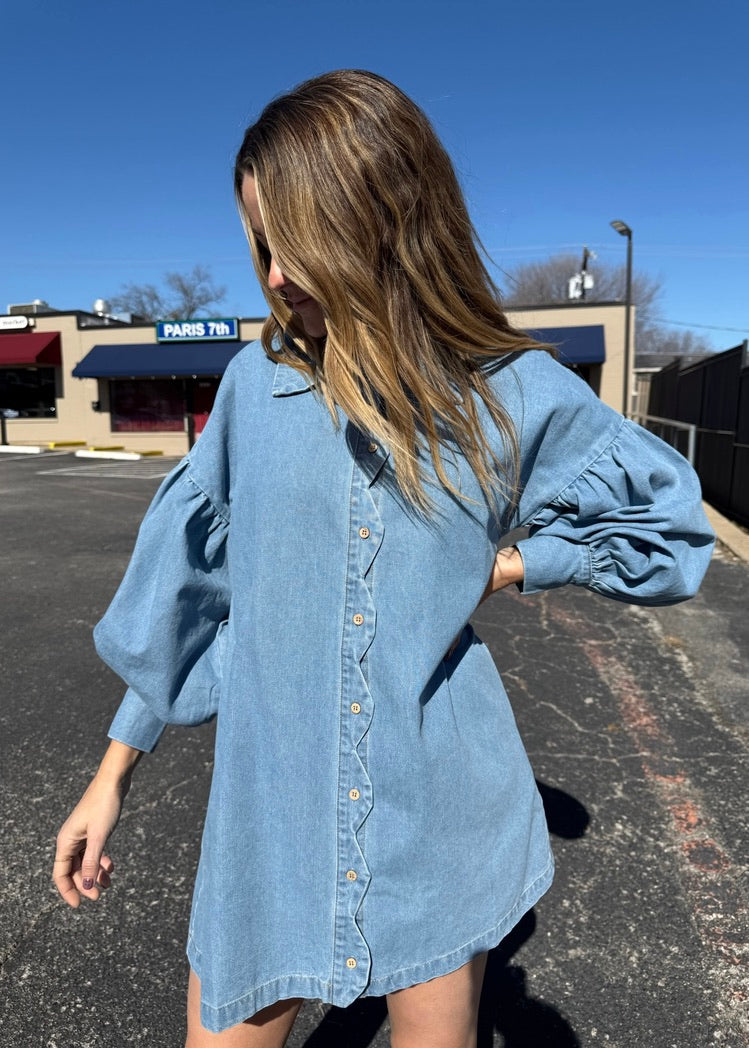 VINTAGE LOVE DENIM DRESS