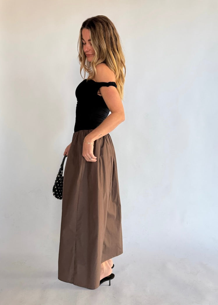 TAKING SIDES MIDI DRESS