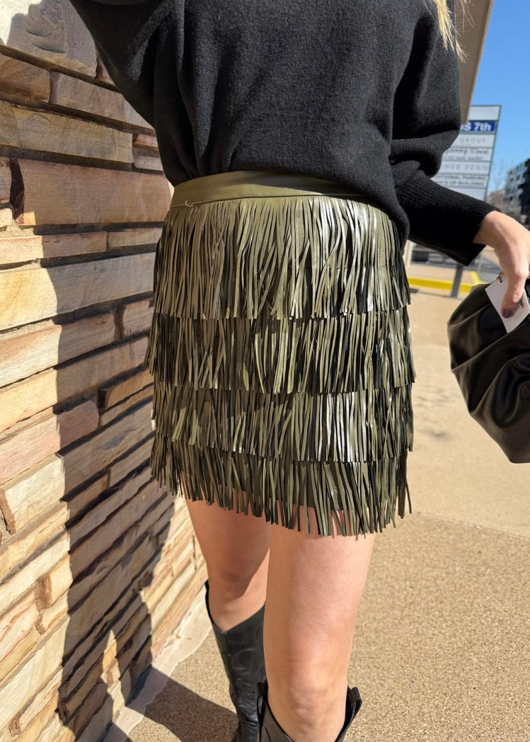 CONTEMPO FRINGE SKIRT