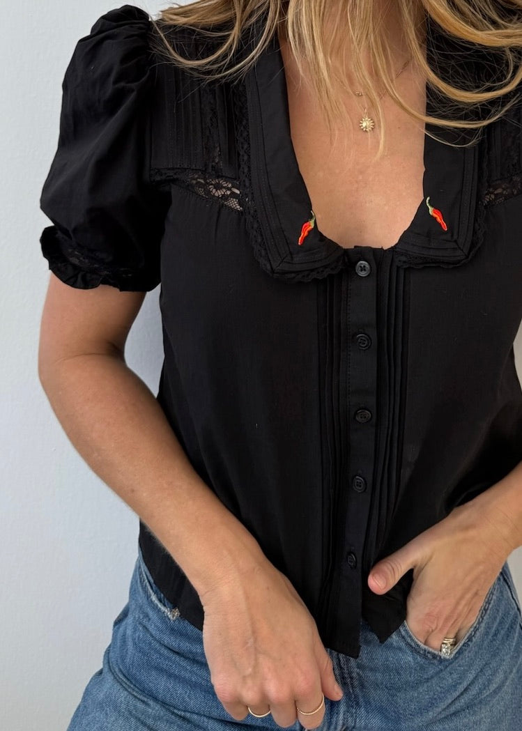 BRING THE HEAT BLOUSE