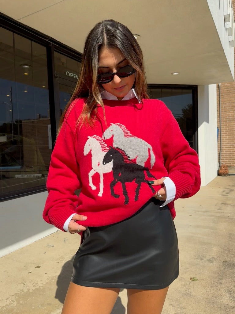 OF TO THE RACES SWEATER