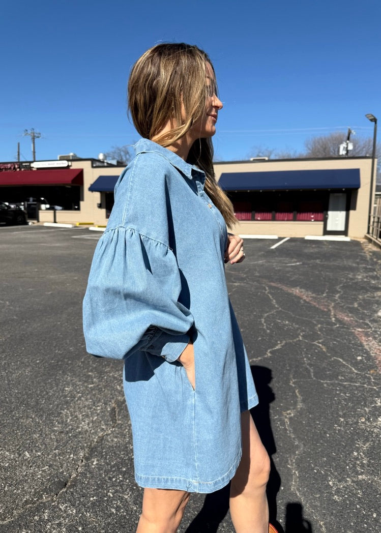 VINTAGE LOVE DENIM DRESS