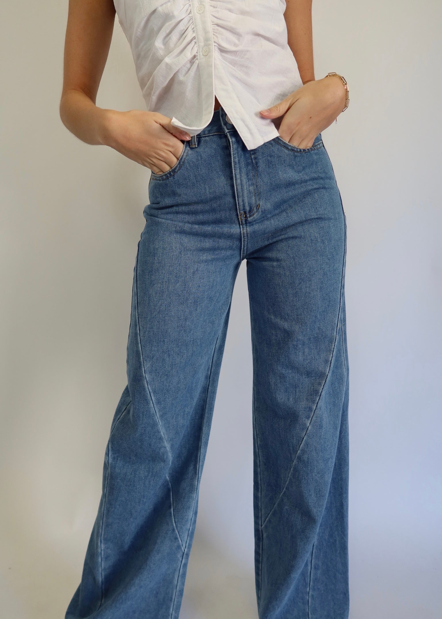 VICTORIA WIDE LEG DENIM