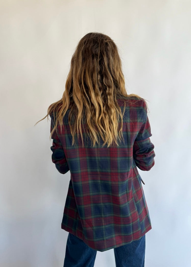 BRITTA  PLAID BLAZER