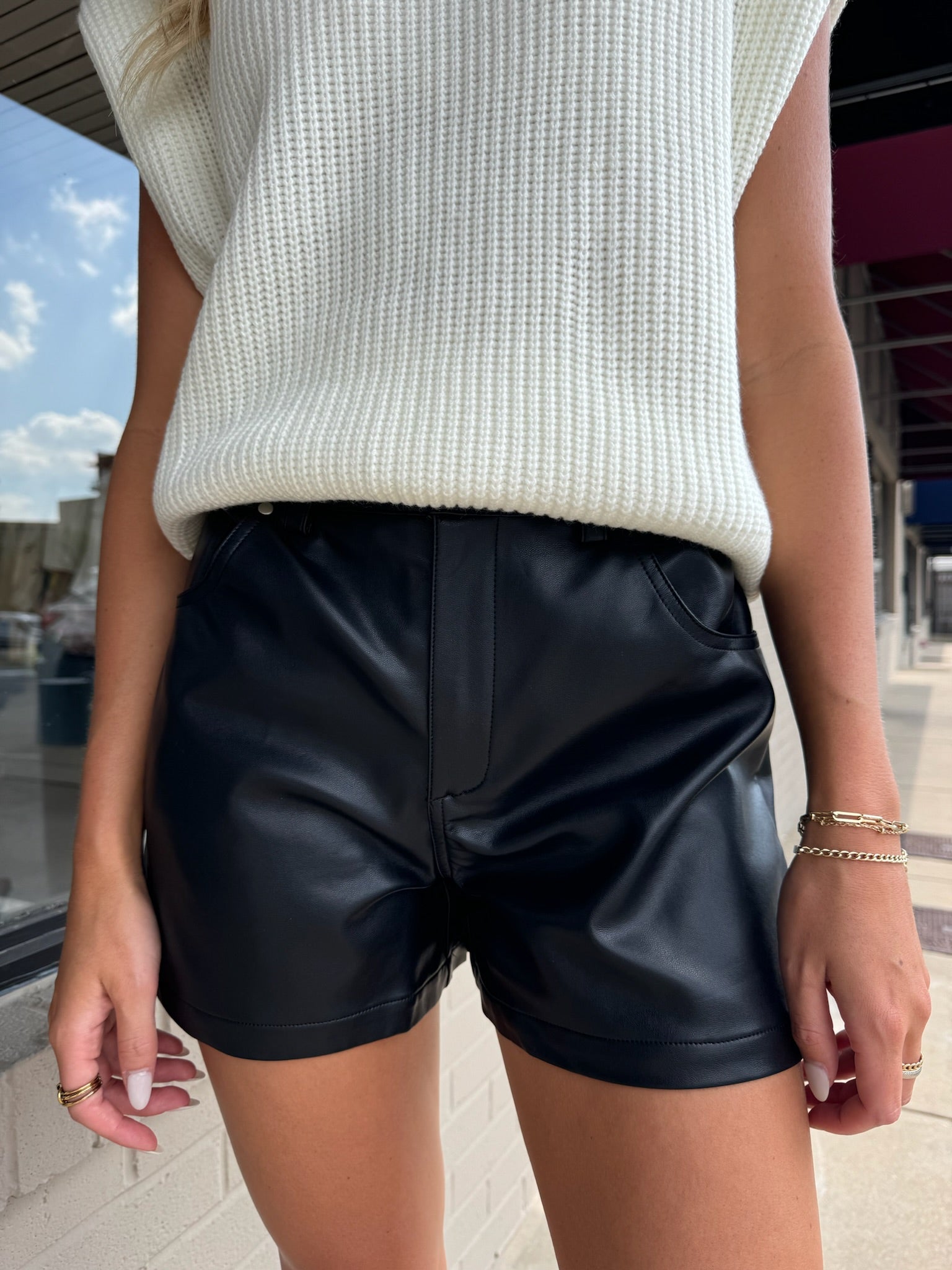 MASTERMIND LEATHER SHORTS